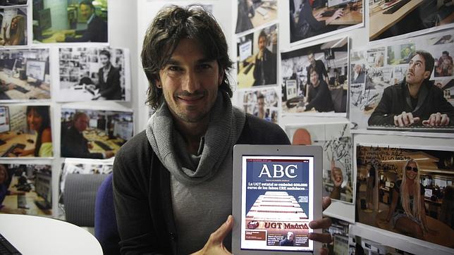 Hugo Salazar, durante una visita a ABC, sí juega a la Lotería de Navidad