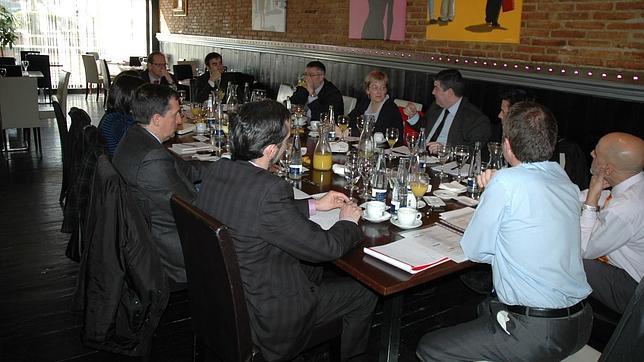 El salón de este restaurante de la zona de los Austrias permite albergar a grupos