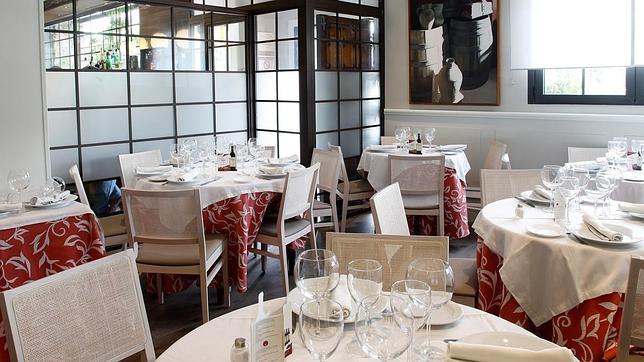 Salones del restaurante El Gallego de Madrid