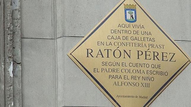 Placa del Ratón Pérez en Madrid