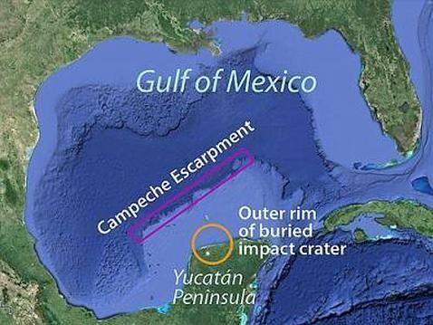 El primer mapa de la desaparición de los dinosaurios