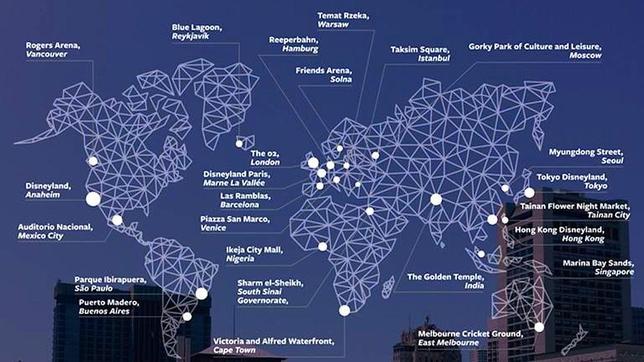 Los lugares de España y del mundo más populares en Facebook en 2013