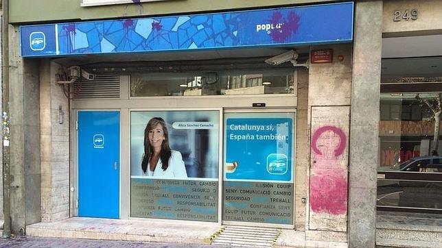 Razzia contra sedes del PP en Cataluña