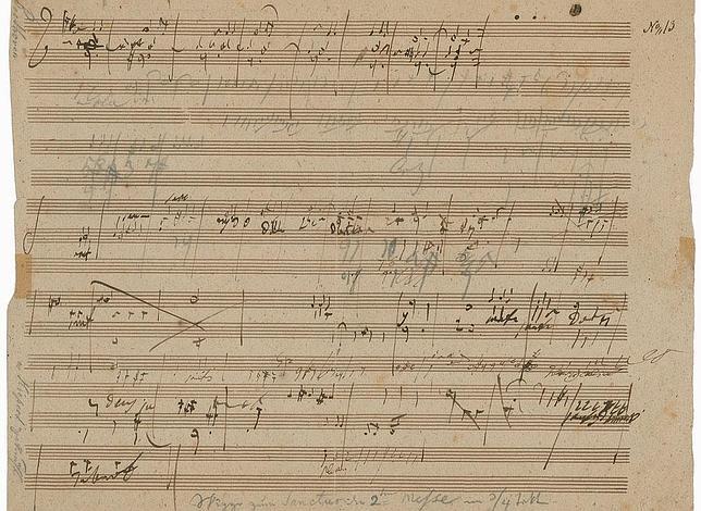 Un raro manuscrito de Beethoven podría superar los 150.000 euros
