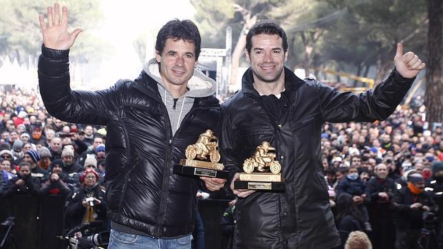 Crivillé y Checa, encantados con los «Pingüinos»