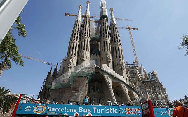Baja el número de visitantes a la Sagrada Familia de Barcelona