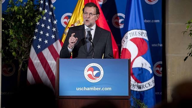Rajoy anima a los empresarios de EE.UU. a invertir en una España sana y pujante