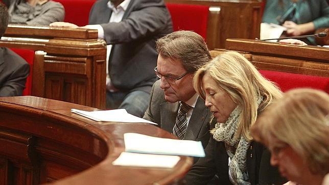 Artur Mas, satisfecho por haber logrado una mayoría «sólida y amplia» soberanista