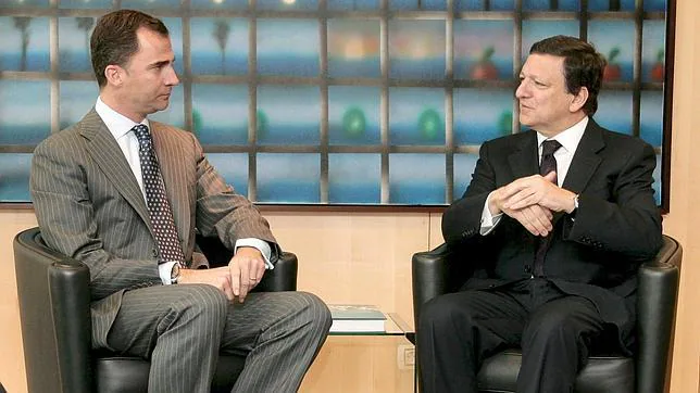 El Príncipe reconoce a Durao Barroso por su compromiso con la unificación europea