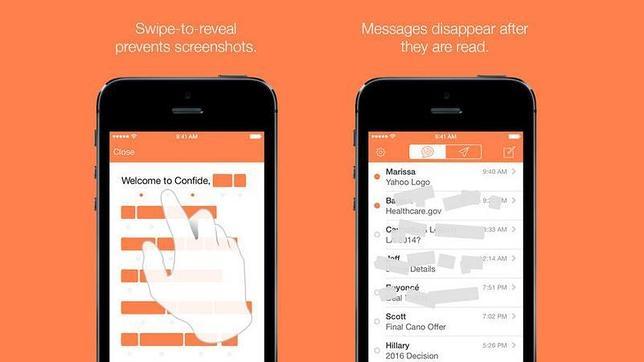 Confide: su mensaje de destruirá en cinco segundos