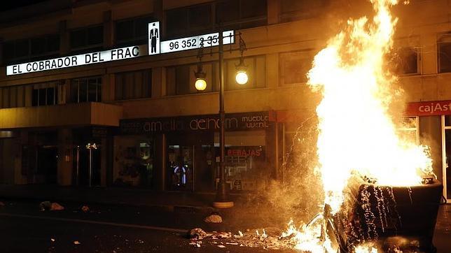 Las protestas por Gamonal se saldan con siete detenidos en la Comunidad
