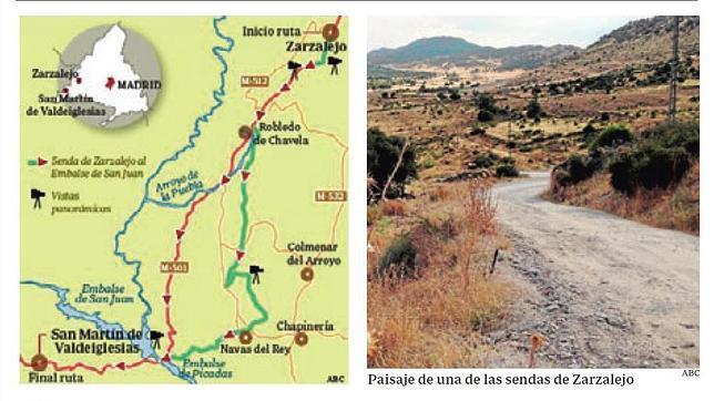 Ruta por una de las sendas de Zarzalejo