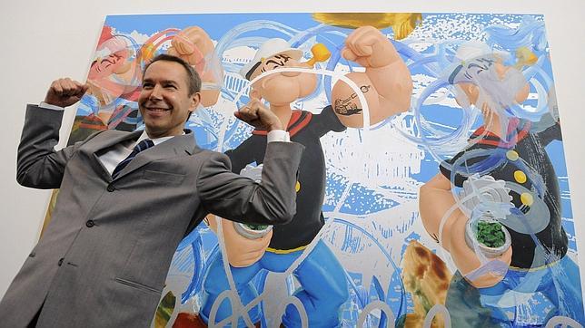 Jeff Koons, emulando a su «Popeye»
