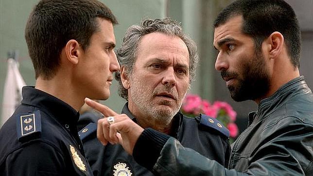 Álex González, José Coronado y Rubén Cortada