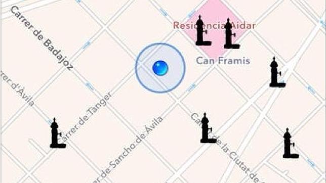 La APP explica además detalles de las fuentes más míticas, como la de Canaletes