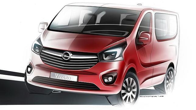 Primer boceto del nuevo Opel Vivaro
