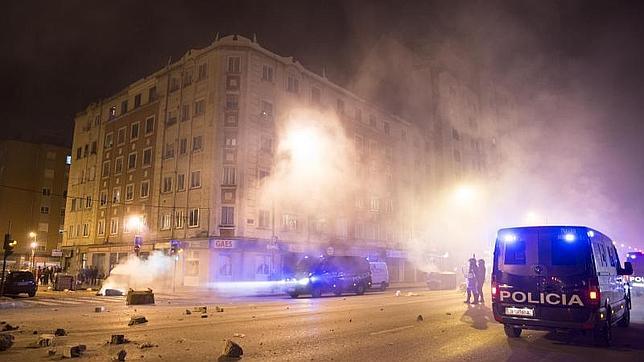 Imagen de archivo de los altercados en el barrio burgalés del Gamonal