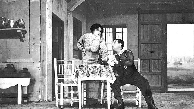 María Guerrero y Fernando Díaz de Mendoza, en el estreno de «La malquerida»