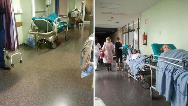 Colapso de la sanidad canaria: Así se acumulan los pacientes en los pasillos del Negrín