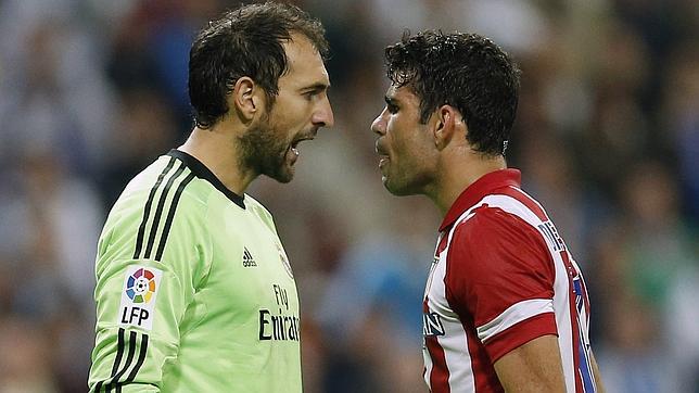 Diego López y Diego Costa, cara a cara de nuevo