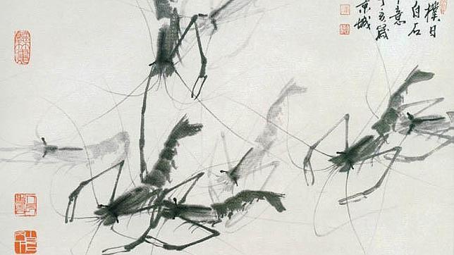 Una de las obras de Qi Baishi protagonizada por insectos