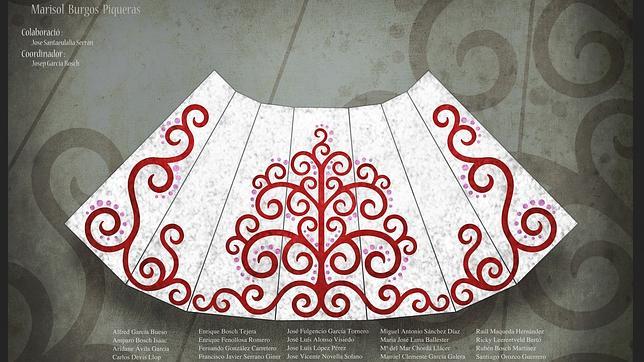 Fallas 2014: Así será el manto que cubrirá a la Virgen en la Ofrenda