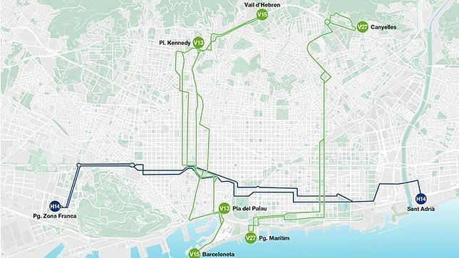 Barcelona estrenará en septiembre otras cuatro líneas exprés de bus