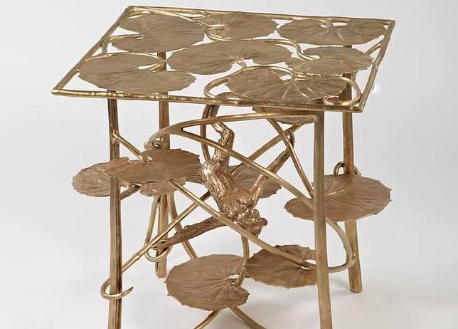 Mesa en bronce de Claude Lalanne