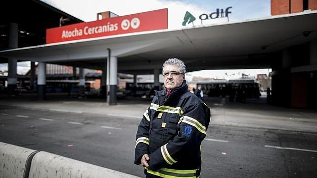 Eugenio Amores, junto a la Estación de Atocha