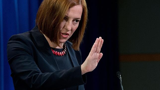 Jen Psaki, portavoz del Departamento de Estado norteamericano, comparece ante la prensa el pasado 10 de marzo