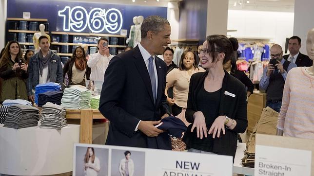 Barack Obama se va de compras en Nueva York