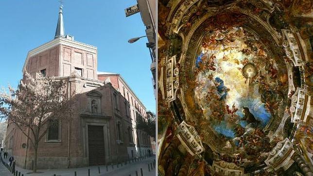 Fachada y bóveda de la iglesia de San Antonio de los Alemanes en la Corredera Baja de San Pablo