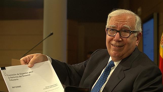 El presidente del comité de expertos, Manuel Lagares