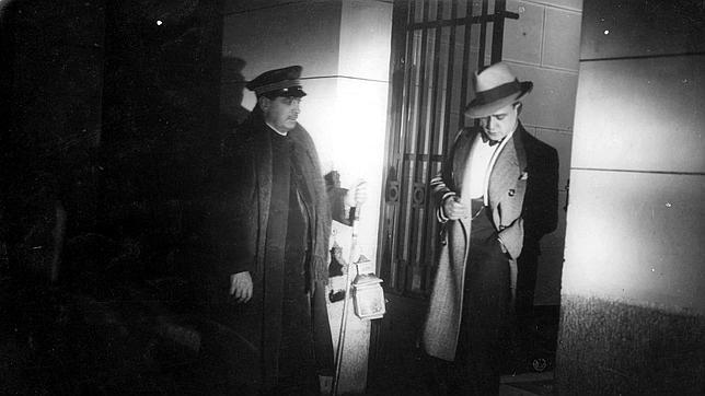 Sereno en una calle de Madrid