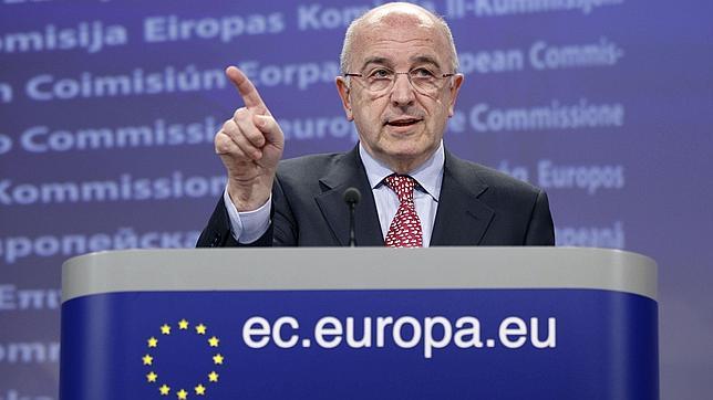 El comisario europeo de Competencia, Joaquín Almunia