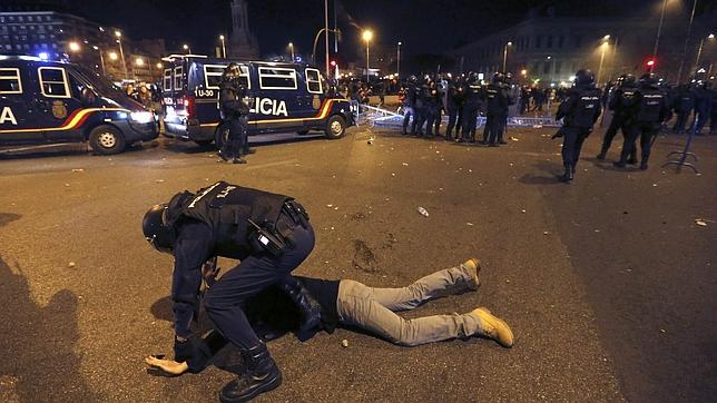 La DGP destaca el «especial salvajismo de los ataques» por parte de un grupo de manifestantes