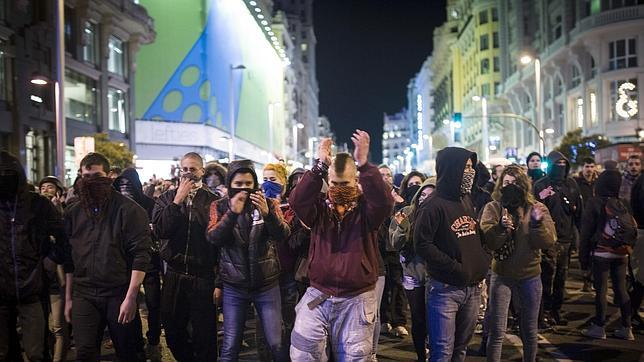 Señalan a jóvenes del entorno independentista gallego en la marcha del 22-M