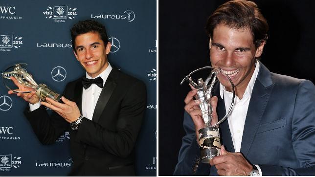 Nadal y Márquez, premiados en los Laureus
