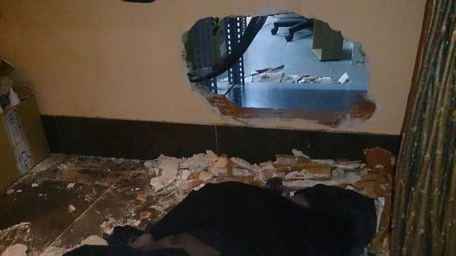 Butrón en una vivienda robada