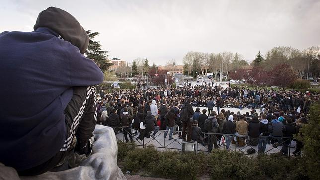Asamblea de estudiantes en Ciudad Universitaria