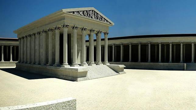 El Ayuntamiento reconstruirá parte del friso del Templo Romano con restos auténticos