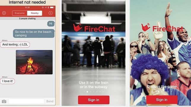 FireChat, una aplicación de chat que no usa redes o conexión a internet