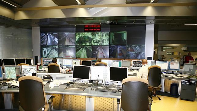 El centro de control de Metro de Madrid