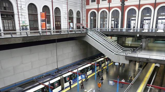 La estación de tren reconvertida a estación de Metro