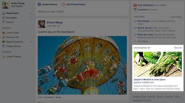 Facebook estrena anuncios mucho más grandes