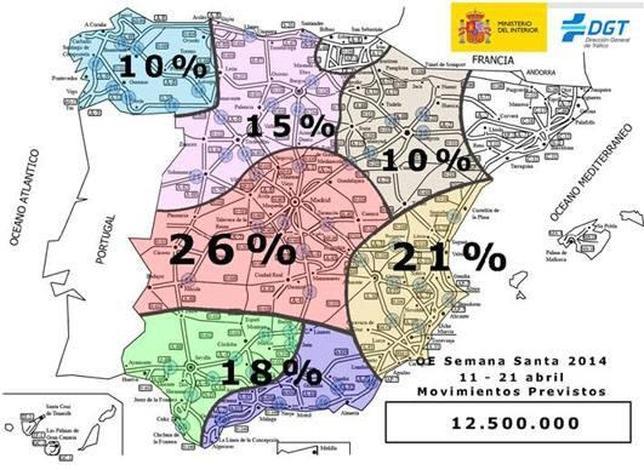 La DGT espera la mayor intensidad de tráfico a primeras horas de la tarde de este viernes