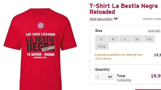 El Bayern calienta la semifinal con camisetas de 'La bestia negra'