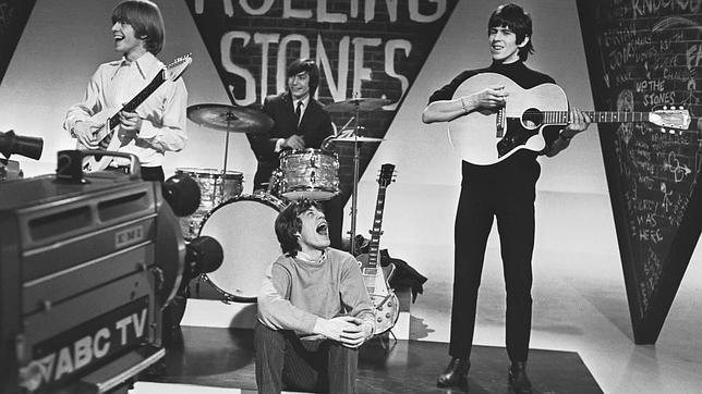 Los Stones en la televisión de la época