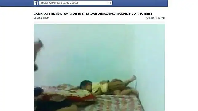Vídeo: Facebook mantiene las imágenes de una mujer dando una paliza a un bebé