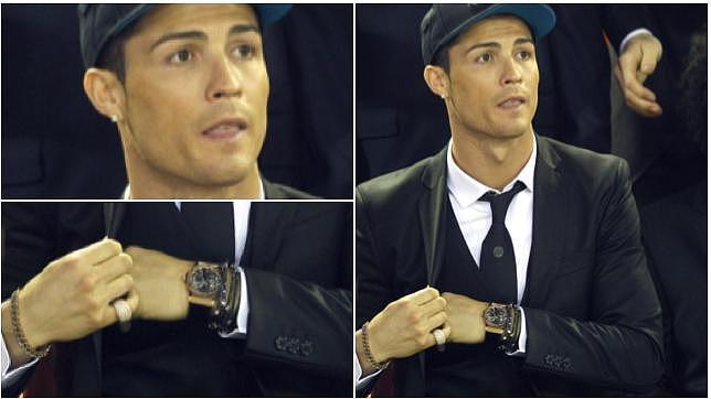Detalle de las joyas que lució Cristiano Ronaldo